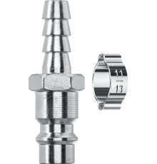 KRAFTOOL штуцер ″елочка″, 8 мм - рапид штуцер, с хомутом, переходник (06597-08)