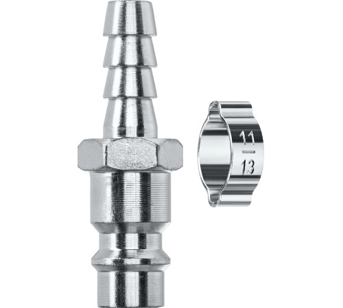 KRAFTOOL штуцер ″елочка″, 8 мм - рапид штуцер, с хомутом, переходник (06597-08) купить  в Сочи