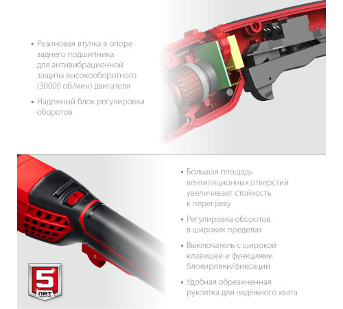 ЗУБР 1200 Вт, d125 мм, УШМ, регулировка оборотов (УШМ-125-1205 Э) купить  в Сочи