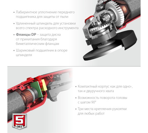 ЗУБР 1200 Вт, d125 мм, УШМ, регулировка оборотов (УШМ-125-1205 Э) купить  в Сочи