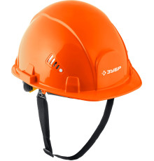ЗУБР ФОРТ, оранжевая, храповый механизм регулировки, универсальное крепление для наушников и щитков, защитная каска, Профессионал (11094-1)
