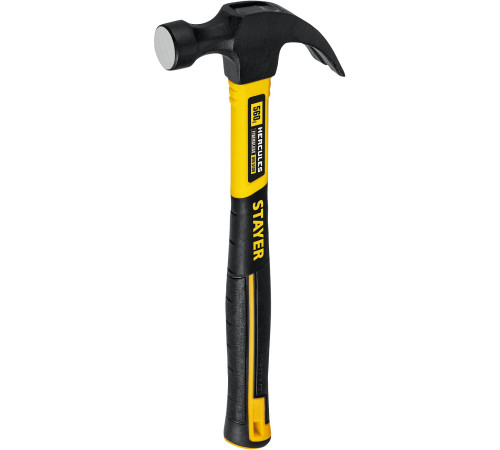 STAYER Hercules, 560 г, молоток-гвоздодёр столярный с фиберглассовой рукояткой, Professional (2026-560) купить  в Сочи