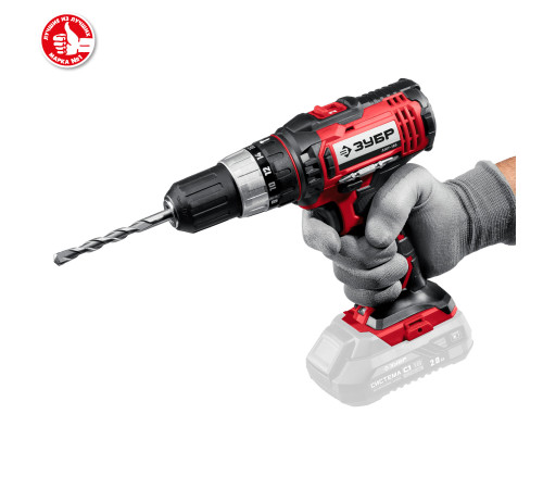 ЗУБР С1-18, 18 В, 40 Н·м, без АКБ, ударная дрель-шуруповерт (ДШУ-185) купить  в Сочи