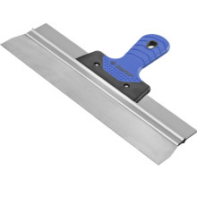 ЗУБР 350 мм, усиленная алюминиевая направляющая, двухкомпонентная ручка, нержавеющий, фасадный шпатель, Профессионал (10049-35)
