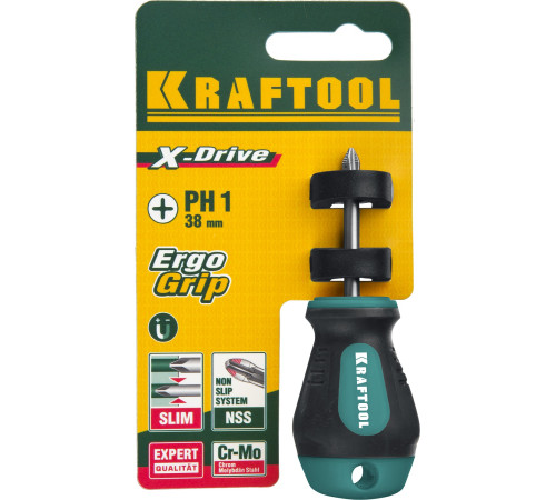 KRAFTOOL Х-Drive, PH1 x 38, отвертка (250072-1-038) купить  в Сочи