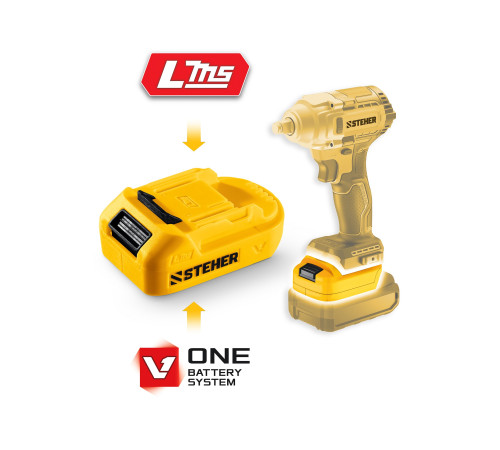 STEHER 20 В, адаптер для АКБ V1 под инструмент LMS, (V1-LMS) купить  в Сочи