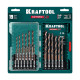 KRAFTOOL НЕХ-1/4″, 19 шт, набор сверл по металлу для винтовёртов и шуруповертов IMPACT READY (29652-H19) купить в Сочи