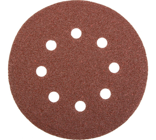 Круг шлифовальный универсальный STAYER ″MASTER″ из абразивной бумаги на велкро основе, 8 отверстий, Р60, 125мм, 5шт купить  в Сочи