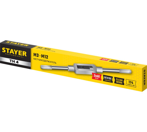 STAYER TH4, для М3-М12, L 200 мм, метчикодержатель, Professional (28035-4) купить  в Сочи