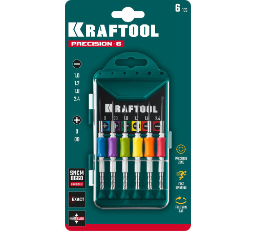KRAFTOOL Precision-6, 6 предм., отвертка для точных работ (25679) купить в Сочи KRAFTOOL Precision-6, 6 предм., отвертка для точных работ (25679) купить в Сочи