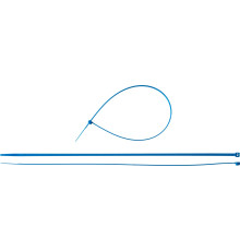 ЗУБР КС-С1, 4.8 x 400 мм, нейлон РА66, 100 шт, синие, кабельные стяжки, Профессионал (309070-48-400)