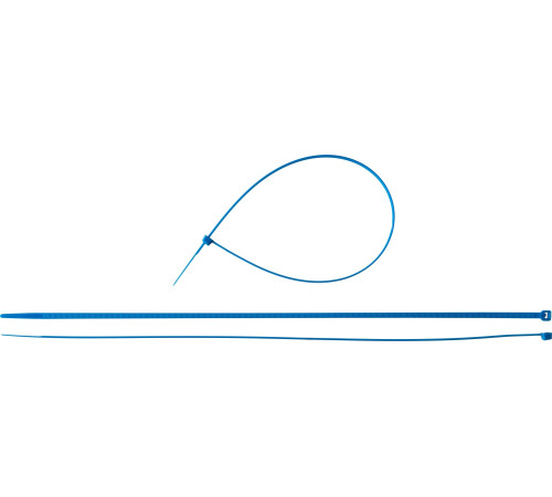 ЗУБР КС-С1, 4.8 x 400 мм, нейлон РА66, 100 шт, синие, кабельные стяжки, Профессионал (309070-48-400) купить  в Сочи