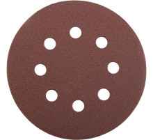 Круг STAYER ″PROFI″ из абразивной бумаги на велкро основе, 8 отв., P80, 125мм, 5шт