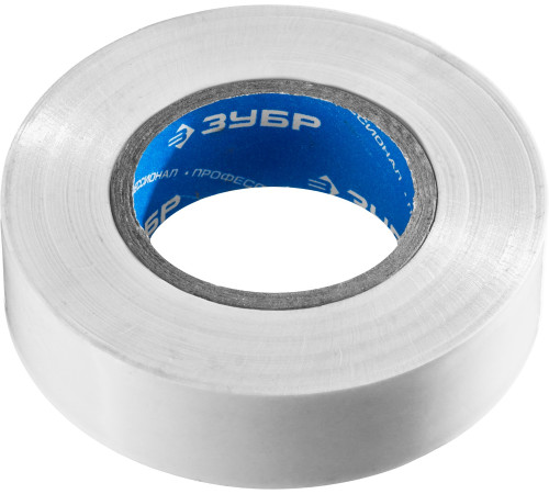 ЗУБР ЭЛЕКТРИК-20, 19 мм х 20 м, 6 000 В, белая, не поддерживает горение, изолента ПВХ, Профессионал (1234-8) купить  в Сочи