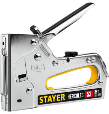 STAYER HERCULES-53, тип 53 (A/10/JT21) 23GA (6 - 14 мм)/13/300, стальной рессорный степлер, Professional (31519)