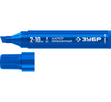 ЗУБР МП-1000К синий, 2-10 мм, клиновидный перманентный маркер (06333-7)