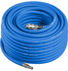 ЗУБР 20 м, 10 х 15 мм, 20 бар, воздушный шланг с фитингами рапид, Профессионал (6481-20)
