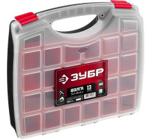 ЗУБР ВОЛГА-13, 325 х 280 х 60 мм, пластиковый органайзер с 13 съемными лотками (38034-13)