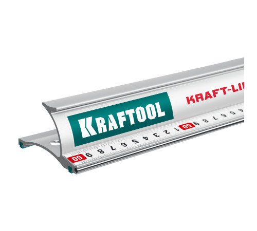 KRAFTOOL KRAFT-LINE, 0.6 м, усиленная алюминиевая линейка со стальной направляющей (34275-60) купить  в Сочи