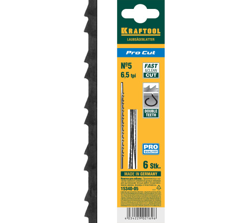 KRAFTOOL Pro Cut, 130 мм, 6 шт, полотна для лобзика (15340-05) купить в Сочи KRAFTOOL Pro Cut, 130 мм, 6 шт, полотна для лобзика (15340-05) купить в Сочи