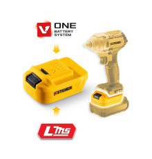 STEHER 20 В, адаптер для АКБ LMS под инструмент V1, (LMS-V1)