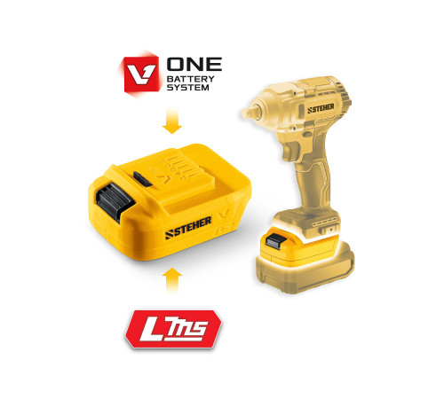 STEHER 20 В, адаптер для АКБ LMS под инструмент V1, (LMS-V1) купить  в Сочи