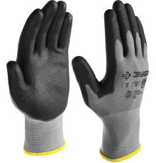 ЗУБР ТОЧНАЯ РАБОТА, S (7), перчатки с полиуретановым покрытием, тонкие, комфортные, для точных работ, 15 класс, Профессионал (11275-S)
