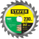 STAYER Fast, 230 x 32/30 мм, 24Т, быстрый рез, пильный диск по дереву (3680-230-32-24) купить в Сочи