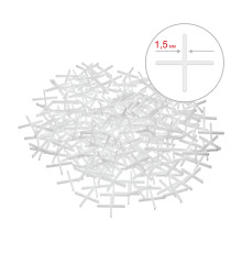 ЗУБР 1.5 мм, 200 шт, крестики для плитки (33811-1.5)