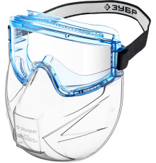 ЗУБР ПАНОРАМА ЩИТ, закрытого типа, стекло из ударопрочн поликарбоната, в компл со щитком, защитные очки с непрямой вентиляцией, Профессионал (110233)