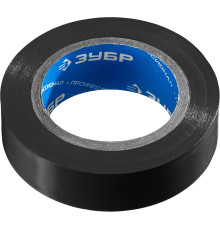 ЗУБР ЭЛЕКТРИК-10, 15 мм х 10 м, 6 000 В, черная, не поддерживает горение, изолента ПВХ, Профессионал (1233-2)