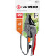 GRINDA G-15, 200 мм, стальные лезвия, храповый механизм, с эфесом, с алюминиевыми рукоятками, контактный секатор (8-423034) купить в Сочи