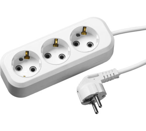 СИБИН У-30, ПВС, 3 х 0.75 мм2, 2200 Вт, 3гн., 5 м, бытовой удлинитель (55034-5) купить  в Сочи