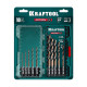 KRAFTOOL НЕХ-1/4″, 10 шт, набор сверл по металлу для винтовёртов и шуруповертов IMPACT READY (29652-H10) купить  в Сочи