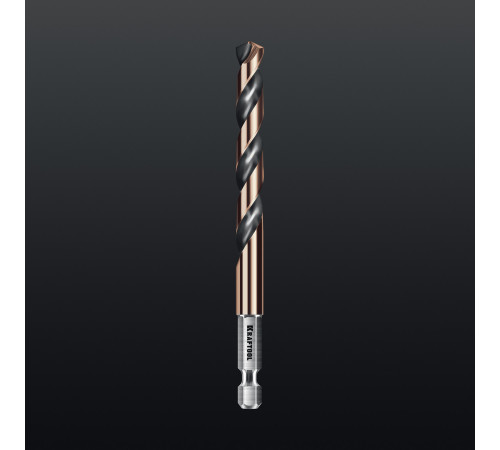 KRAFTOOL НЕХ-1/4″, 10 шт, набор сверл по металлу для винтовёртов и шуруповертов IMPACT READY (29652-H10) купить  в Сочи