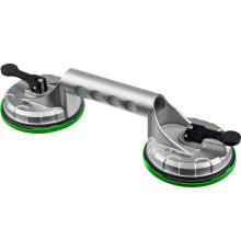 ЗУБР 80 кг, алюминиевый, двойной, стеклодомкрат на присоске, Профессионал (33723-2)