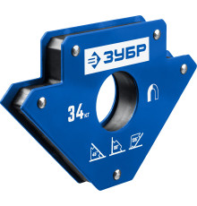 ЗУБР УМ-3, 34 кг, угольник магнитный для сварочных работ, Профессионал (40050-34)