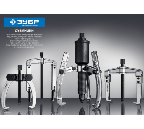 ЗУБР внешний d 30 - 200 мм, внутренний d 35 - 180 мм, шарнирный двухзахватный съемник, Профессионал (43315-160) купить  в Сочи