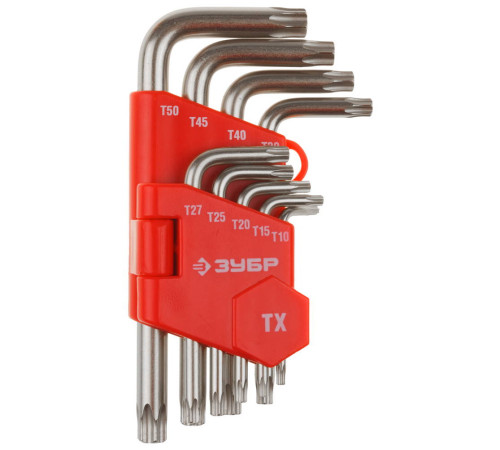 ЗУБР 9 шт, набор коротких имбусовых ключей (27462-1) купить  в Сочи