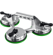 ЗУБР 140 кг, алюминиевый, тройной, стеклодомкрат на присоске, Профессионал (33723-3)