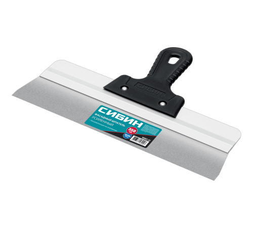 СИБИН 350 мм, усиленный фасадный нержавеющий шпатель, алюминиевая направляющая, 1к ручка (10083-35) купить  в Сочи