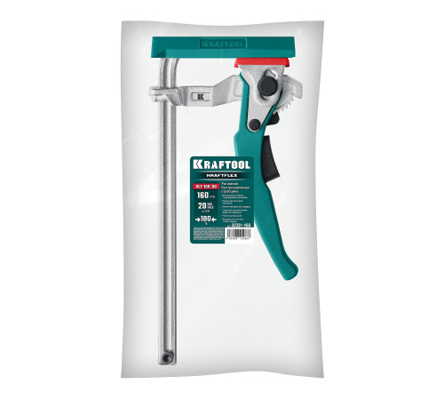 KRAFTOOL KRAFTFLEX, KLT-160, 160/60 мм, универсальная, цельнокованая, рычажная, быстрозажимная, в T-track струбцина (32331-160) купить  в Сочи KRAFTOOL KRAFTFLEX, KLT-160, 160/60 мм, универсальная, цельнокованая, рычажная, быстрозажимная, в T-track струбцина (32331-160) купить  в Сочи