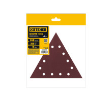 STEHER GIRAFFE T-285 мм, Р40, шлифовальный треугольник на липучке, 12 отв., 5 шт. (35683-040)