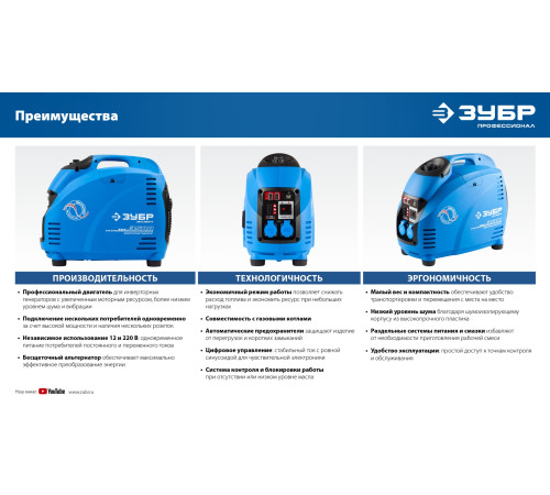 ЗУБР 2500 Вт, инверторный генератор, Профессионал (ЗИГ-2500) купить в Сочи ЗУБР 2500 Вт, инверторный генератор, Профессионал (ЗИГ-2500) купить в Сочи