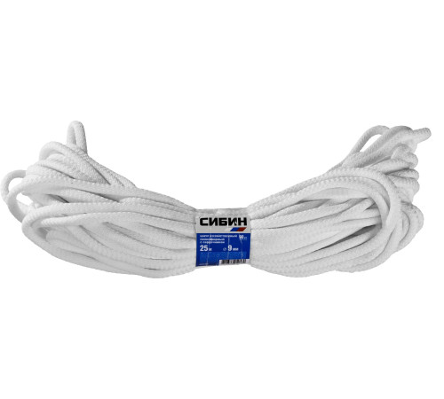 СИБИН 9 мм, 25 м, хозяйственный, полиэфирный шнур (50269) купить  в Сочи