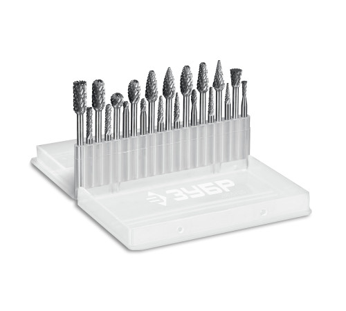 ЗУБР 20 шт набор борфрез твердосплавных, хв-к 3 мм, ПРОФЕССИОНАЛ (28816-H20) купить  в Сочи