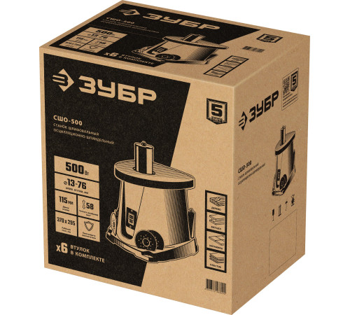 ЗУБР d 13, 19, 26, 38, 51, 76 x 115, 500 Вт, осцилляционный шпиндельный шлифовальный станок (СШО-500) купить  в Сочи