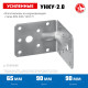 ЗУБР УНКУ-2.0, 65 x 90 x 90 x 2 мм, усиленный нержавеющий крепежный уголок, Профессионал (310516-65) купить в Сочи
