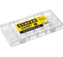 STAYER HANDY-9, 230 x 120 x 35 мм, (9″), пластиковый органайзер с 18 ячейками (38051-09)