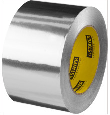 STAYER ProTape, 75 мм, 50 м, до 120 °С, самоклеящаяся алюминиевая лента, Professional (12268-75-50)